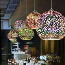 3d Colorful Plated Glass Pendant Lamp Colorful Lamp Shades Glass Pendant Light Ceiling Pendant Lights