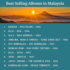 Prosince 1997 pod hudebním vydavatelstvím. Best Selling Albums In Malaysia Malaysia Malaysian Records Charts Hit Retro Pop Nostalgia Potd Motp Music Best Selling Albums Malaysia Album