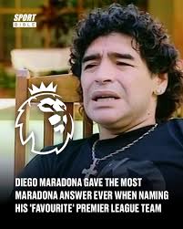 Maradona never played in England but that didn't stop him from supporting a  club in the Premier League 👀