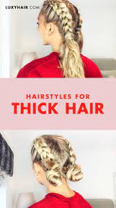 Anyone With Thick Hair Knows That Its Both A Curse And A Blessing On The One Hand You Have T Easy Hairstyles For Thick Hair Thick Hair Styles Easy Hairstyles