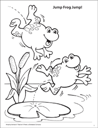 There are believed to be around 5,000 various types of frog around the globe. Jump Frog Jump Amazing Animals Coloring Page Printable Coloring Pages