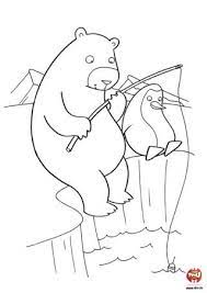 l ours polaire peche coloriages zima explorer les couleurs coloriage vert pois