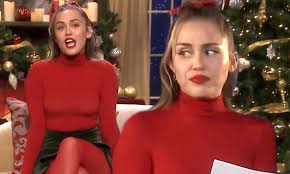 Miley Cyrus Gets Sassy While Singing New Feminist Version Of Santa Baby For Jimmy Fallon Sketch Daily Mail Online
