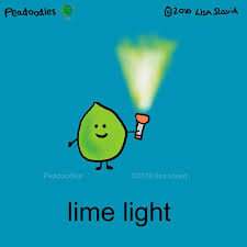 Lime Light Illustration By Lisa Slavid Peadoodles Funny Puns Funny Picture Jokes Visual Puns