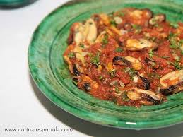 Tajine De Moules Agrave La Marocaine Tajine Recette Tajine Recette Marocaine