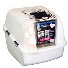 Catit 50696 Kapali Filtreli Zebra Jumbo Kedi Tuvaleti 57x46x43 Cm Kedi Tuvalet Urunleri Catit