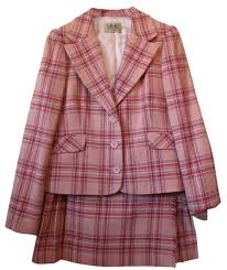 Black And White Plaid Skirt And Blazer Set Women S Juicy Couture Preppy Pink Wool Plaid Blazer And Skirt Suit Set Medium Juicycouture Boyfriendblazer A Skirt Suit Set Womens Plaid Blazer Plaid Blazer