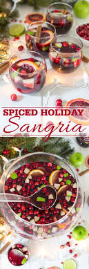 A Spiced Holiday Sangria Recipe Made With Brandy Winter Citrus Cranberries Dry Red Wine And Master O Holiday Sangria Holiday Sangria Recipes Sangria Recipes