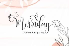 Nature font script free download for personal use only. Merriday Script 590389 Calligraphy Font Bundles In 2020 Pretty Script Fonts Stationary Art Font Bundles