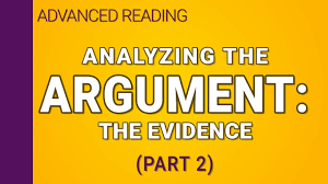 An essay conclusion is the next most important part after the introduction. Analyzing Arguments English Composition 1