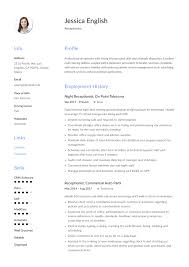10 key tactics the pros use for resume sample 2020. Receptionist Resume Example Writing Guide 12 Samples Pdf 2020