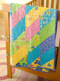 Easy, modern triangles baby quilt pattern for beginners! Free Quilt Patterns For Babies And Kids Better Homes Gardens