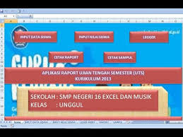 Maybe you would like to learn more about one of these? Aplikasi Raport Uts Uas Hanya Input Nilai Raport Langsung Siap Cetak Youtube