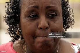 Diana Ware , step-mother of Barbara Ware, stands near the South Los... News  Photo