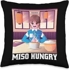Amazon.com: Japanese Culture Otaku Manga Japan Day Apparel Miso Hungry  Anime Kawaii Japan Manga Geek Throw Pillow, 16x16, Multicolor : Home &  Kitchen