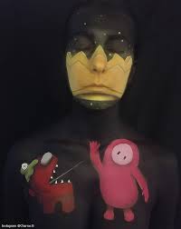I M A Bodypainter So I Wanted To Try A Fall Guys And Among Us Crossover In My Own Little Way Hope You Like It Fallguysgame Em among us, e necessario encontrar o impostor em meio aos bonequinhos coloridos que estao tentando consertar a nave. i m a bodypainter so i wanted to try a