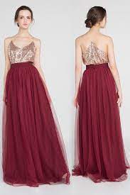 Two Piece Bridesmaid Dresses Bridesmaid Tops Starting From 45 Bridesmaid Skirts Starting From 89 9 Burgundy Bridesmaid Dresses Long Bridesmaid Dresses Burgundy Bridesmaid