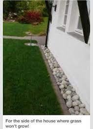 35 Trendy Ideas Landscaping With Rocks Around House Grass House Landscape Backyard Landscaping Landscaping Around House