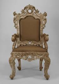 Pair Of 18th C Italian Rococo Silver Gilt Throne Arm Chairs In 2021 Rococo Chair Chair Armchair