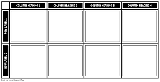 Blank 2x4 Chart Storyboard By Storyboard Templates