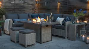 Rattan garden furniture with fire pit in stock. Tong Garden Centre There S So Much More In Store
