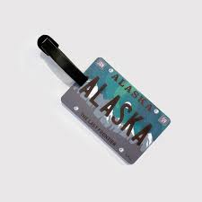 Northern Lights Alaska Aurora License License Luggage Tag