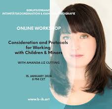 Looking forward to tomorrow's #onlineworkshop with one of Canadas' Legends  of Intimacy Coordination: Amanda Cutting @cutting.amanda. We are thrilled  to host these 2 hours for you! Topic: Working with minors  #workingwithminors. Get