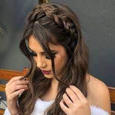 Prom Hairstyles Half Up Half Down Braids For Long Hair Dark Brown Long Hair Thick Hair Styles