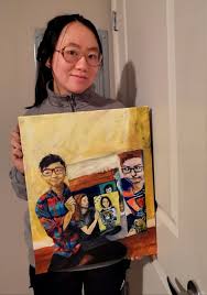 To complete your drawing you can color it with various colors or shade it using a pencil. People Start A Chain Drawing After This Woman Thought No One Would Like Her Painting Bored Panda