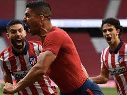 Luis suárez (atletico madrid) right footed shot from the centre of the box to the bottom left corner. 53veu Goyw8rwm
