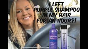 The correct answer would be three if you had any doubts. I Left Purple Shampoo In My Hair For An Hour Youtube