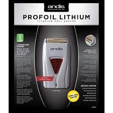 The andis pro foil lithium shaver is made with gold titanium material with a hypoallergenic foil for safe use with all skin types, including. Andis Profoil Lithium Titanium Foil Shaver Ts 1 Coolblades Professional Hair Beauty Supplies Salon Equipment Wholesalers