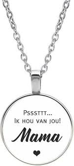 Bol Com Ketting Glas Ik Hou Van Jou Mama