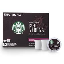 Starbucks Caffe Verona Dark Roast Coffee Keurig K Cup Pods 32ct Dark Roast Coffee Caffe Verona Coffee Roasting