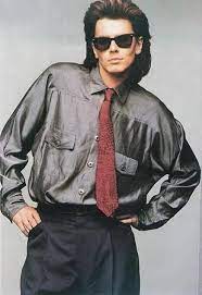 That Pose Tho I Mean Its Not The Pose Thats Important Its The Suit This Is One Option For His Aparrel 80er Jahre Kleidung 80er Jahre Mode 80er Mode