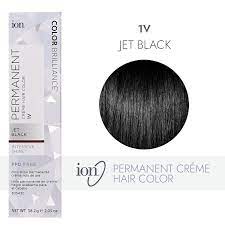 Ion hair color chart ion hair colors cool hair color clairol hair color chart hair chart demi permanent semi permanent hair color hair color highlights hair color balayage more information. Ion 1v Jet Black Permanent Creme Hair Color By Color Brilliance Permanent Hair Color Sally Beauty