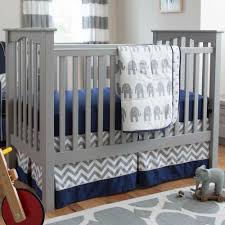 Navy And Gray Elephants Boy Crib Bedding Set By Carousel Designs Elephant Crib Bedding Boys Crib Bedding Sets Crib Bedding