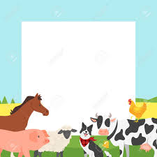 Background with a silhouettes of animals. Vector Cartoon Style Rural Video And Photo Frame Background Or Royalty Free Cliparts Vectors And Stock Illustration Image 110513612