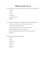 Latihan soal dan pembahasan biologi kelas 11 3. Pilihan Ganda 10 Soal