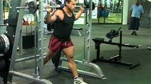 Besides taking a longer stride backwards, you can lean forwards slightly at the hips to increase glute activation during reverse lunges. Smith Machine Lunge Exercise Com