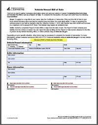Washington Vehicle Bill Of Sale Form - Free Fillable Pdf Forms Bill Of Sale Template Bills Car Title