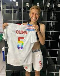 They reflected on making their first appearance as an openly trans person during the team's opening. Canadian Soccer Player Quinn Becomes The First Ever Trans Athlete To Compete In The Olympics Lgbt