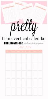 This calendar displays us federal holidays right below each month. Blank Calendar Free Vertical Monthly Calendar Printable Fantabulosity