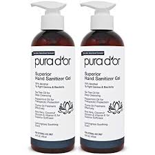 Disinfectant wipes, lysol, and hand sanitizer are especially in high demand. Amazon Com Pura D Or Hand Sanitizer Gel Lemongrass Scent 2 Pack 16oz Each 32oz Total 70 Alcohol Kills 99 Germs W Aloe Vera Tea Tree Waterless Deep Cleansing Moisturizing Soothing Fights Germs Bacteria