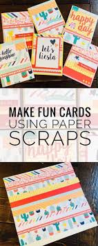 Trace the outline of a playing card on paper to make a template. Create Fun Cards Using Paper Scraps Cool Cards Scrap Paper Scrapbook Challenges