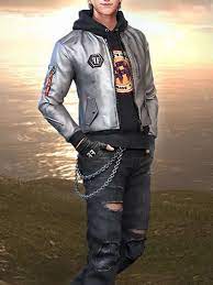 This is an challenge of free fire only with maxim character. Free Fire Game Maxim Leather Jacket Leather Jacket Silver Leather Jacket Gaming Jackets