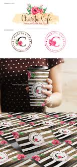 Coffee Shop Portfolio Www One Giraphe Com Branding Logo Coffee Coffeeshop Stripe Watercolor Flowers Coffee Shop Logo Coffee Logo Create My Own Logo