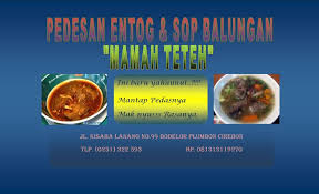 Resep bubur ayam jakarta, kuah kuningnya mantap. Pedesan Entog Dan Sop Balungan Home Cirebon Menu Prices Restaurant Reviews Facebook