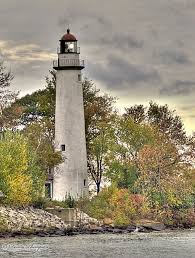 Port Aux Barques Lighthouse On Lake Huron Mi This Is An Hdr Image Farol Litoral Redor