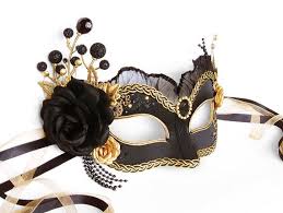 Black And Gold Masquerade Mask Black Gold Masquerade Mask With Various Accents By Soffitta Gold Masquerade Mask Masks Masquerade Masquerade Costumes